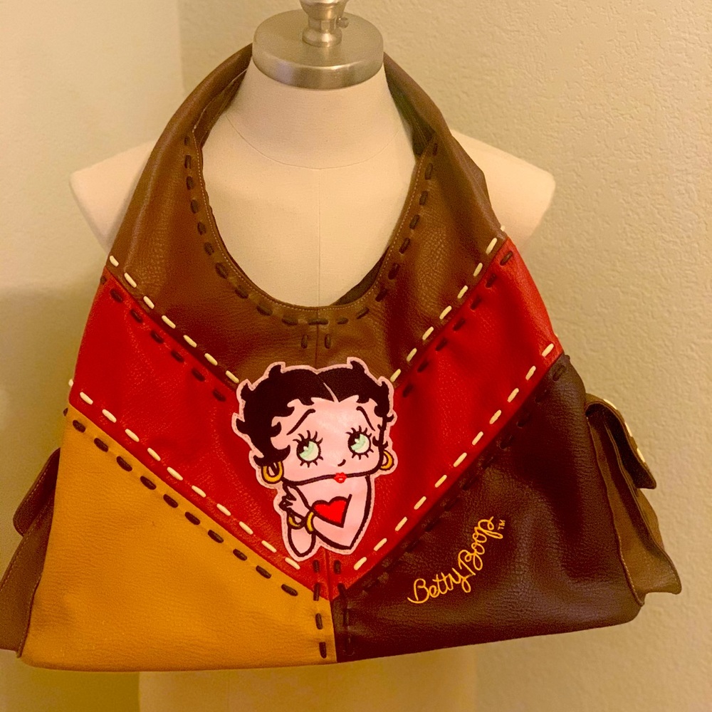 Betty Boop patchwork purse/ overnight bag